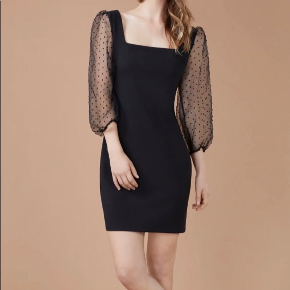 NWT BCBG Gweneth Puff Sleeve Dress